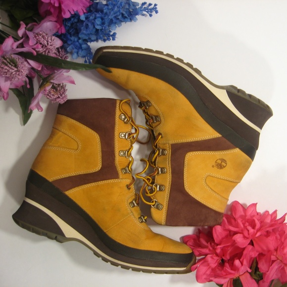 Timberland Shoes - Timberland Lace Up Wedge Ankle Boots